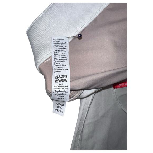 New Spanx Jeggings Womens Medium White Ankle Skinny Stretch Cropped Jeans Pants - Picture 9 of 16